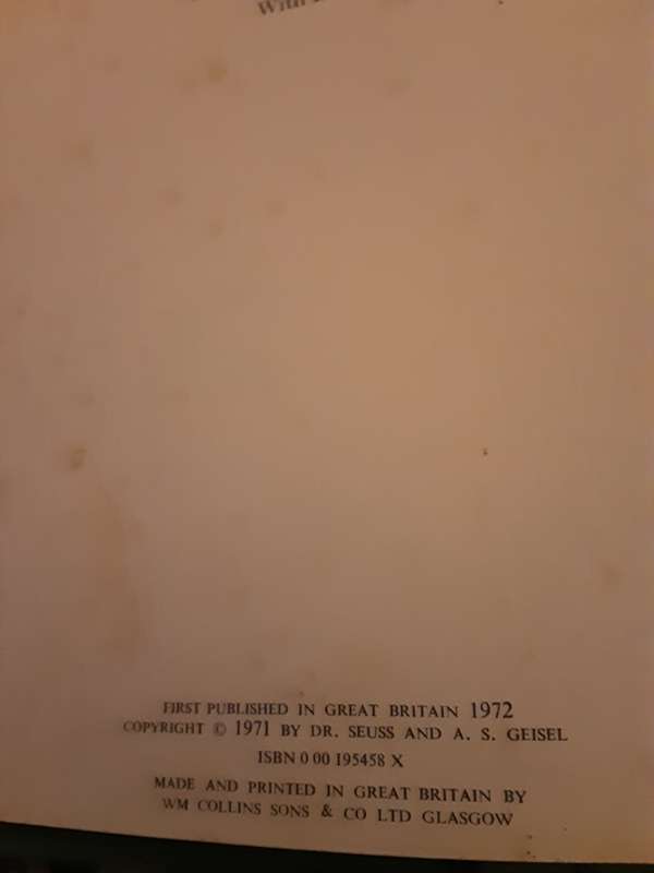 The Lorax by Dr Seuss ** First British Edition **
