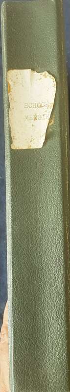Schoch Family Memoirs edited by Brigitte Wongtschowski in 1988 **Scarce ***