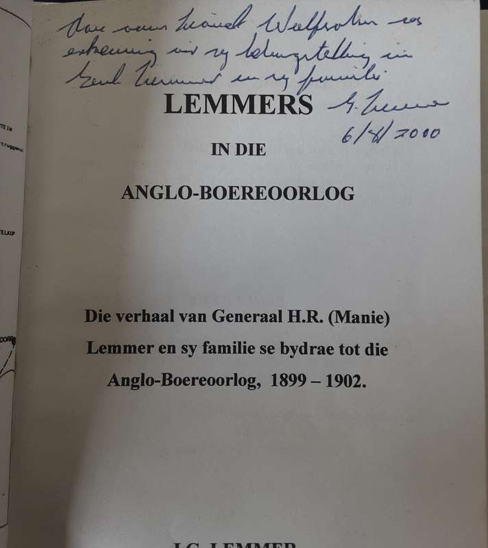 Lemmers in die Anglo-Boereoorlog, Generaal H R Lemmer by Gerrie Lemmer