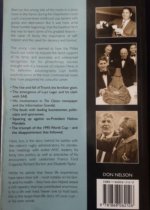 Walking Proud The Louis Luyt Autobiography **Signed Copy **