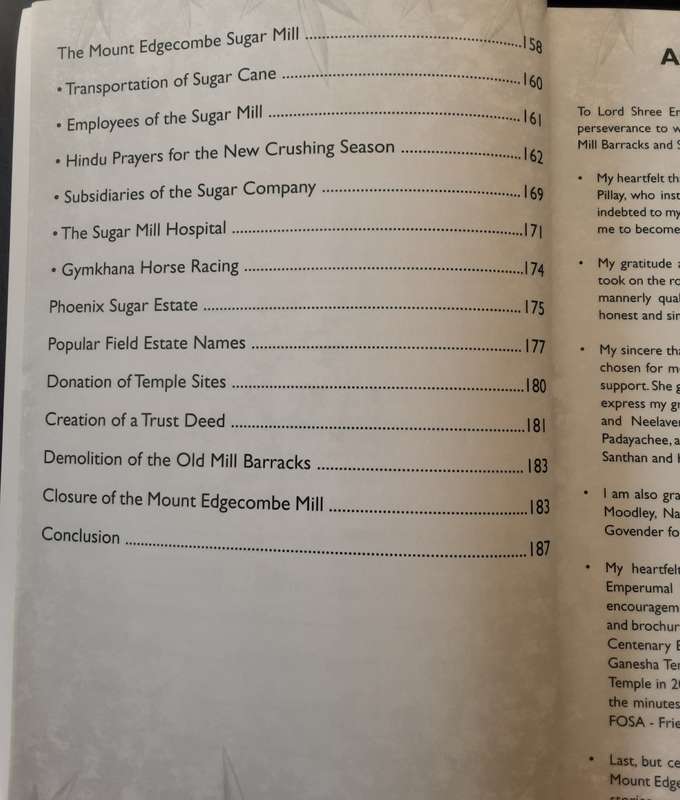 Sugar Mill Barracks The Making of Mount Edgecombe by Sunny S Pillay ** Signed Copy **