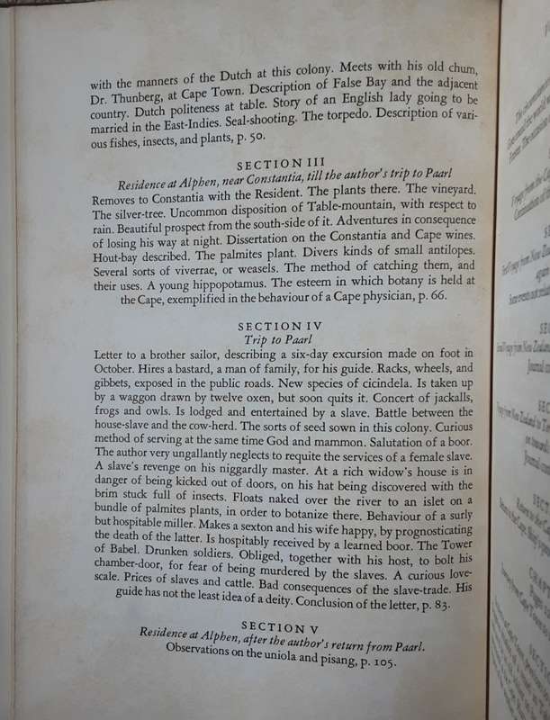 Anders Sparrman A Voyage to the Cape of Good Hope vol 1 & 2 edited by Prof V Forbes