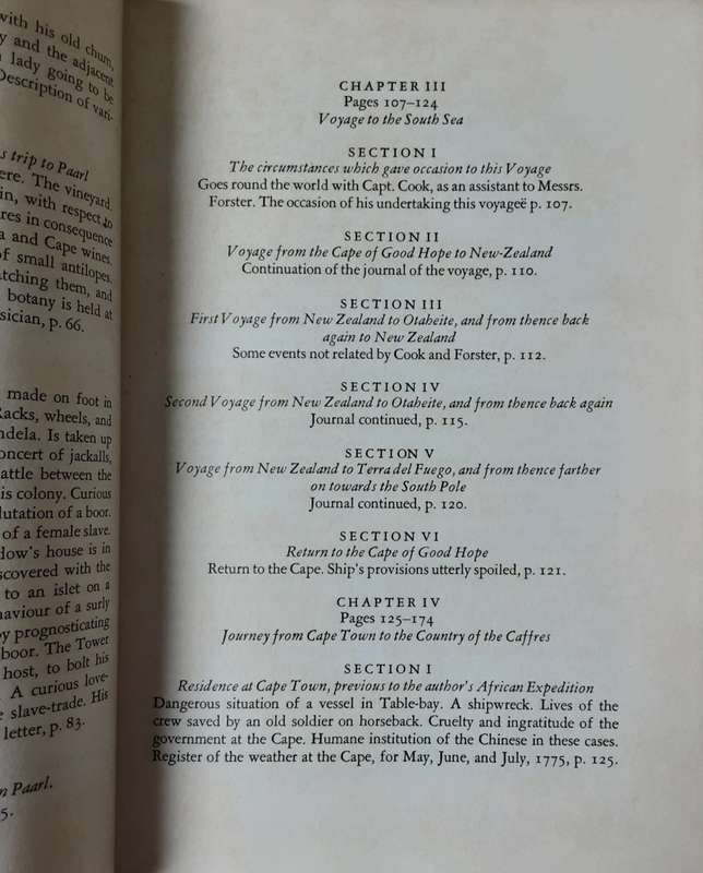 Anders Sparrman A Voyage to the Cape of Good Hope vol 1 & 2 edited by Prof V Forbes