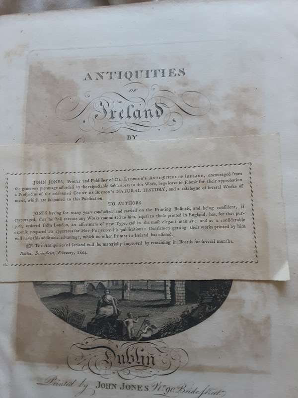 Antiquities of Ireland by Edward Ledwich, Second Edition 1804 **scarce title **