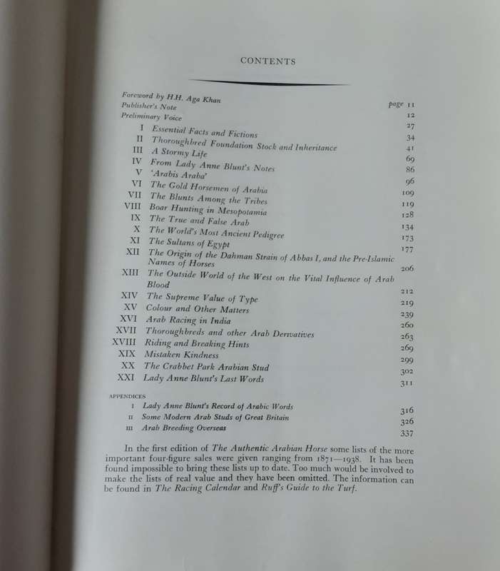 The Authentic Arabian Horse and his Descendants by Lady Wentworth