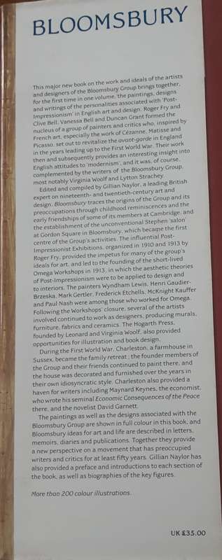 Bloomsbury, The Artists, Authors and Designers by Themselves edited by Gillian Naylor