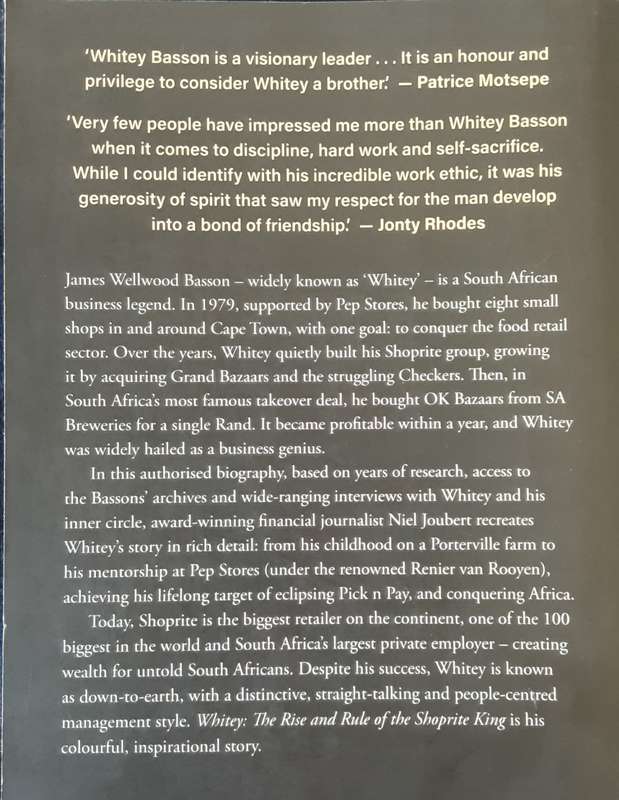 Whitey, The Rise and Rule of the Shoprite King by Neil Joubert