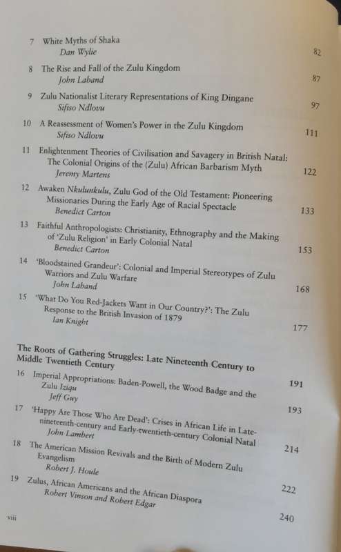 Zulu Identities,  Being Zulu, Past and Present edited by Carton, Laband and Sithole