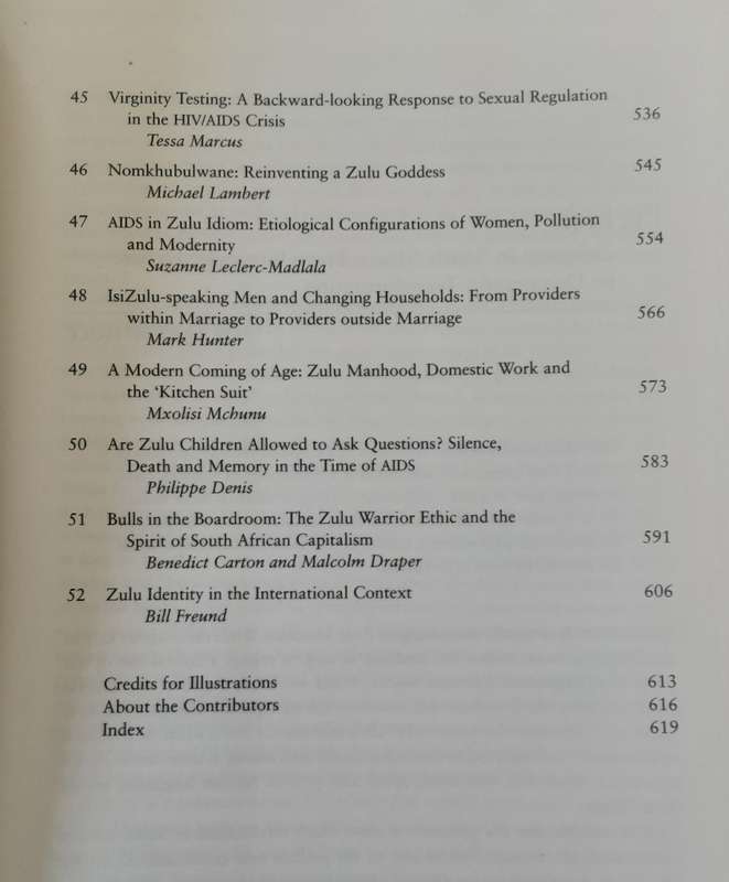 Zulu Identities,  Being Zulu, Past and Present edited by Carton, Laband and Sithole