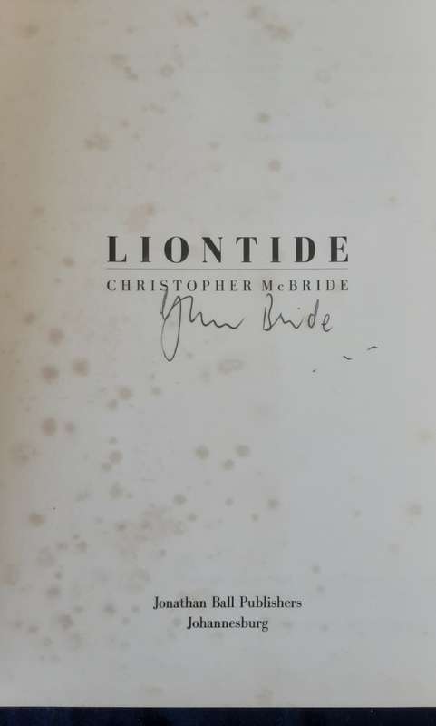 Liontide by Christopher McBride **Signed Copy **