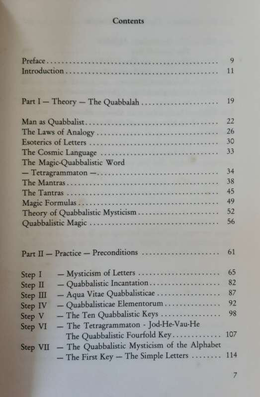 The Key to the True Quabbalah by Franz Bardon