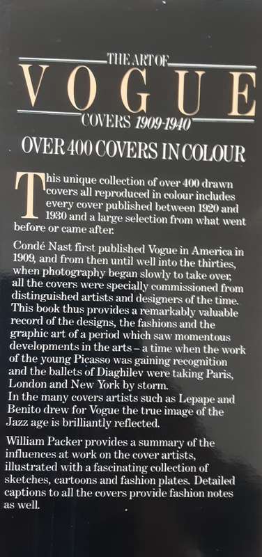 The Art of Vogue Covers 1909 1940 by William Packer