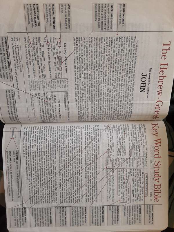 Hebrew Greek Key Word Study Bible NASB Red Letter Edition