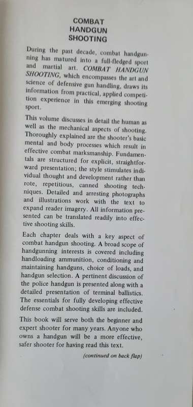 Combat Handgun Shooting by James D Mason