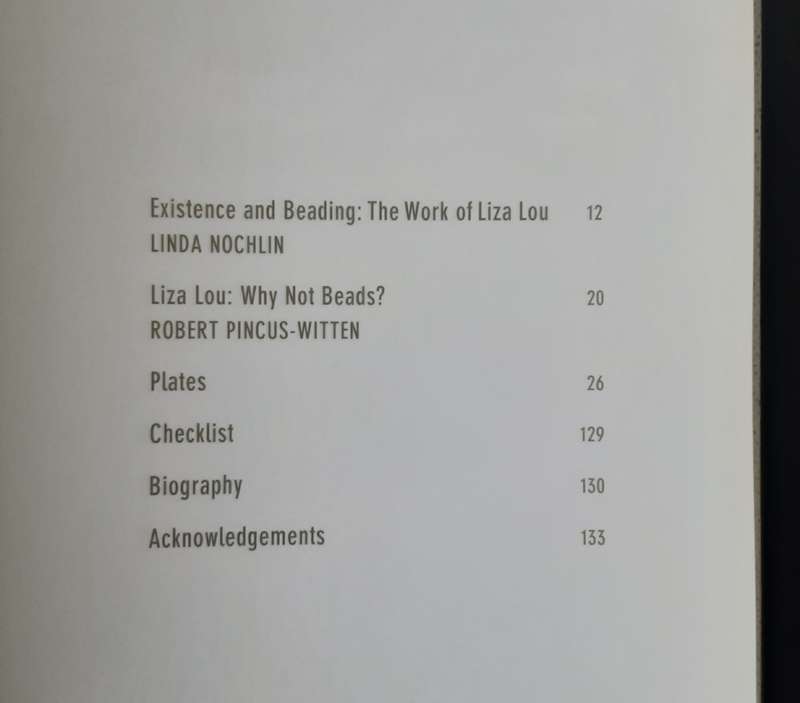 Liza Lou Art Exhibition Catalogue 2008 **Signed Copy **