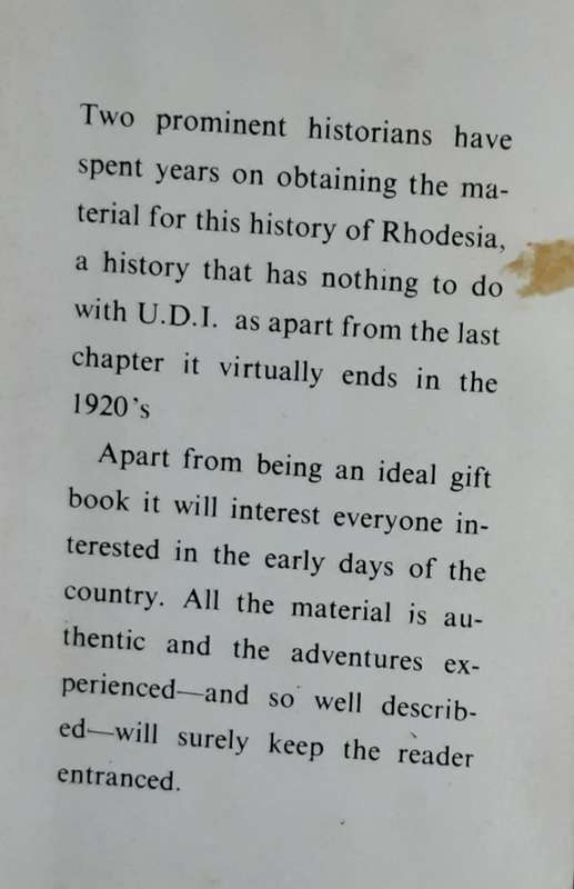 Rhodesian Epic by T W Baxter & R W S Turner