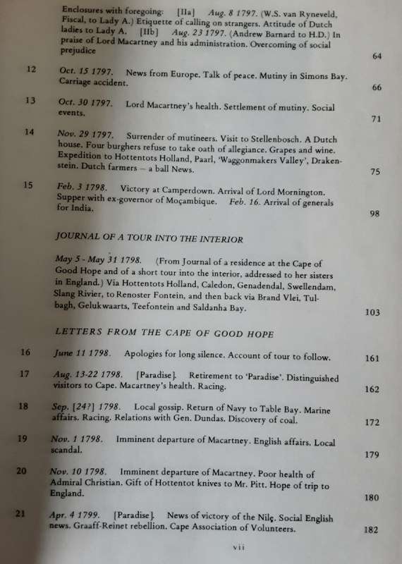 The Letters of Lady Anne Barnard written to Henry Dundas from the Cape of Good Hope edited Robinson