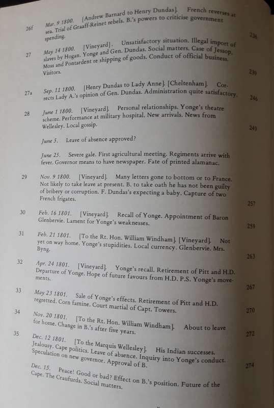 The Letters of Lady Anne Barnard written to Henry Dundas from the Cape of Good Hope edited Robinson