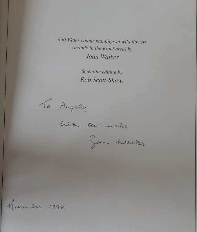 Wild Flowers of Kwazulu Natal by Joan Walker **SIGNED COPY**