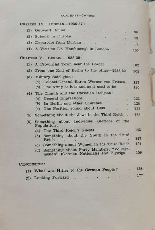 Seven Years as a Nazi Consul by O V Strahl **Signed Copy **