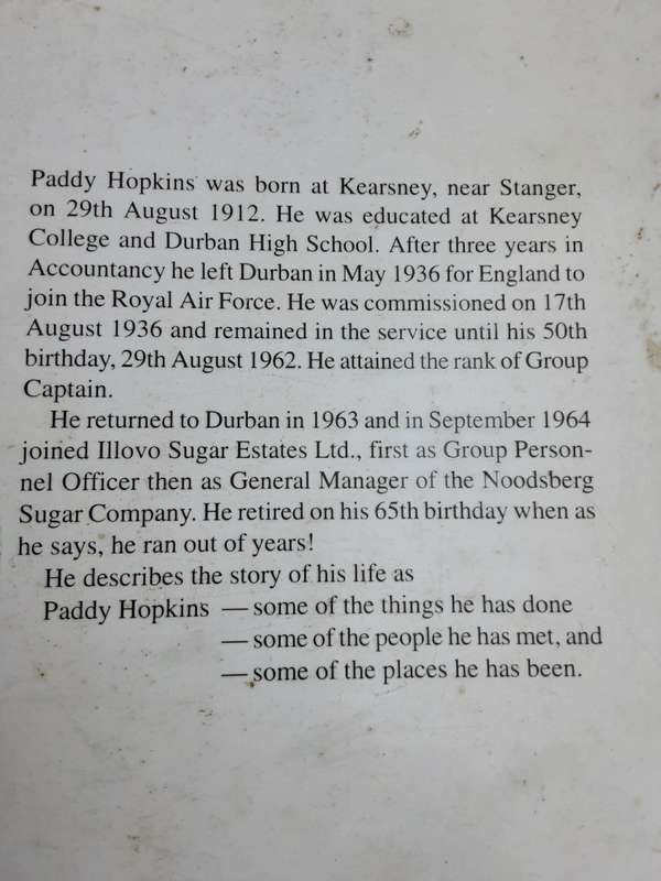 Paddy, The Next Best Thing - By Captain H. E. (Paddy) Hopkins **limited edition 24/50 Signed **