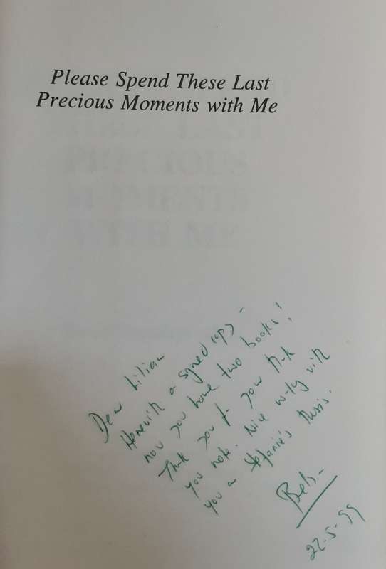 Please Spend The Last Precious Moments With Me by Beba Papakyriakou **Signed Copy **