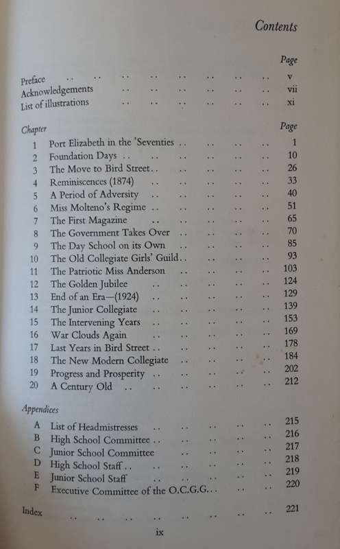 The Collegiate School For Girls Port Elizabeth 1874 1974 by J J Redgrave