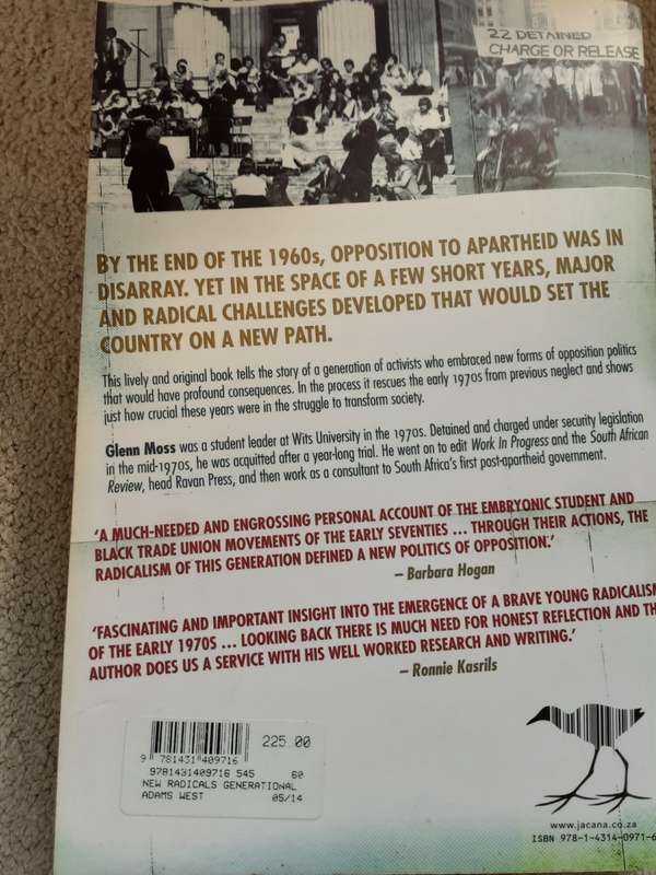 The New Radicals A Generational Memoir of the 1970s by Glenn Moss