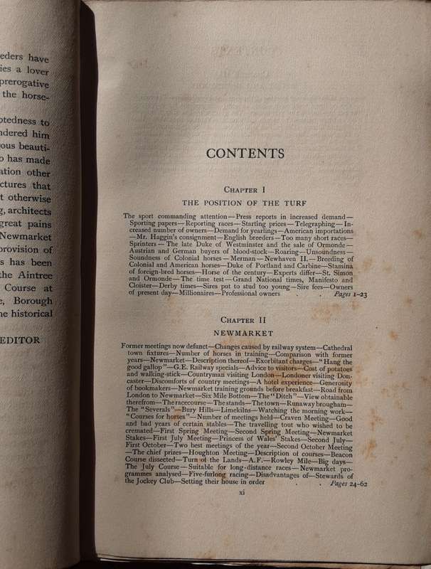 The English Turf A Record of Horses and Courses by Charles Richardson edited by E T Sachs