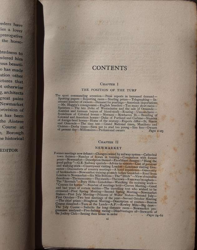 The English Turf A Record of Horses and Courses by Charles Richardson edited by E T Sachs