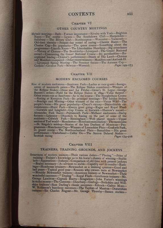 The English Turf A Record of Horses and Courses by Charles Richardson edited by E T Sachs