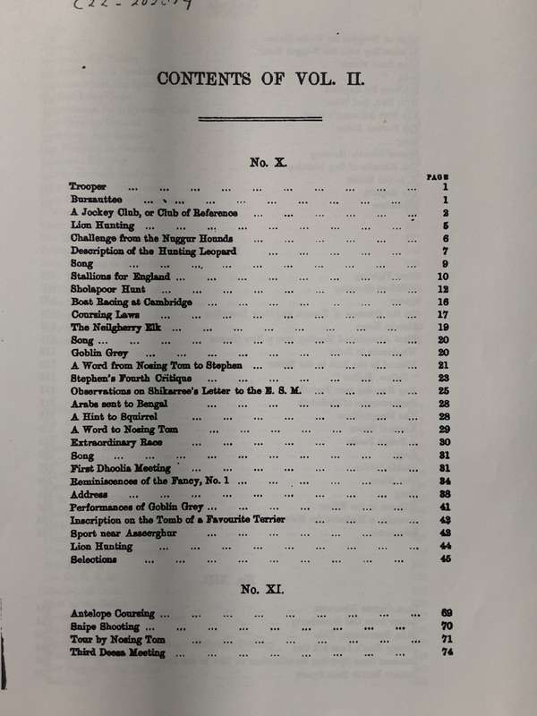 The Oriental Sporting Magazine from June 1828 to June 1833 2 Vols **Classic Reprint Series