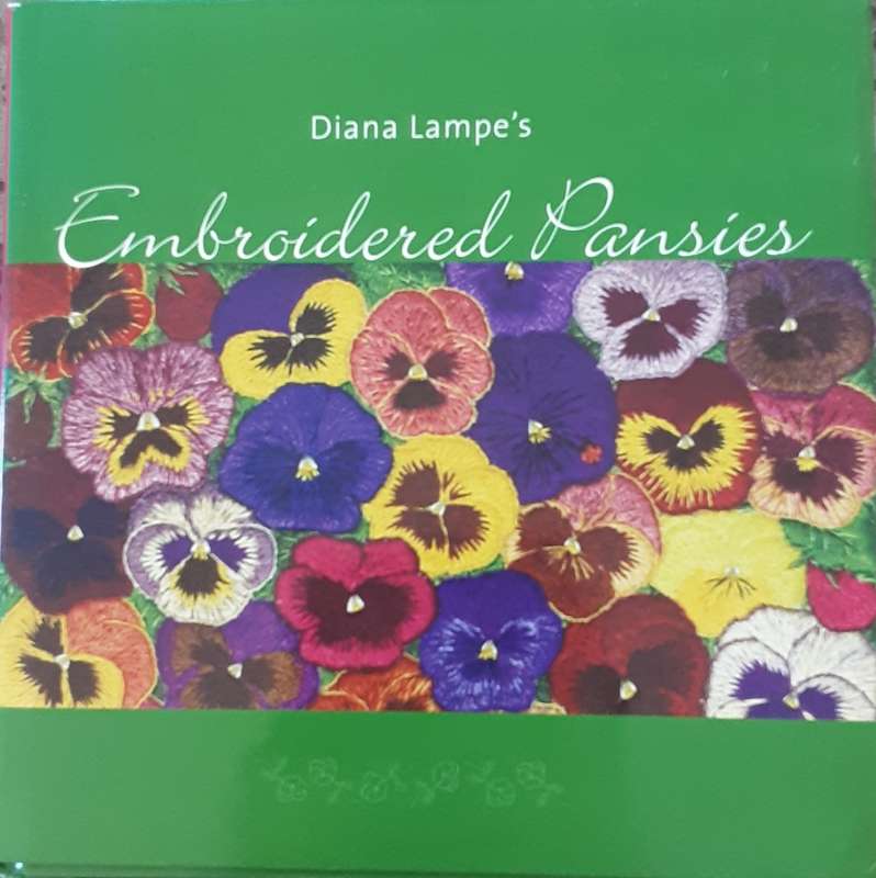 Diana Lampe`s Embroidered Pansies