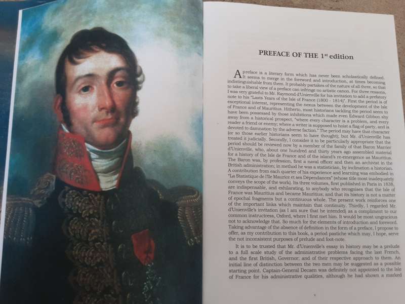 Last Years of The Isle of France 1800 1814 texts compiled & presented by d`Urnville & Carter