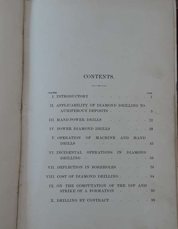 Diamond Drilling for Gold and Other Minerals by G A Denny **Scarce First Edition**