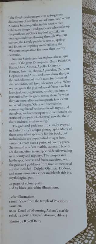 The Gods of Greece by Arianna Stassinopoulos and Roloff Beny