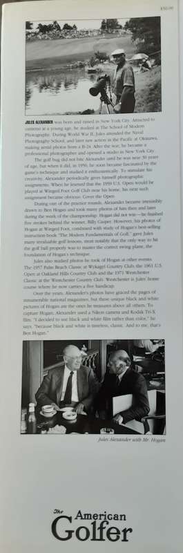 The Hogan Mystique Classic Photographs of the Great Ben Hogan by Jules Alexander