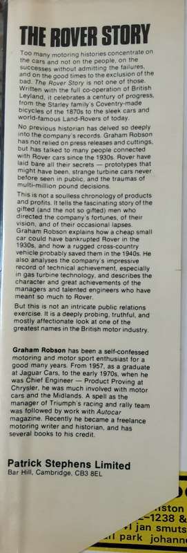 The Rover Story, A Century of Success by Graham Robson
