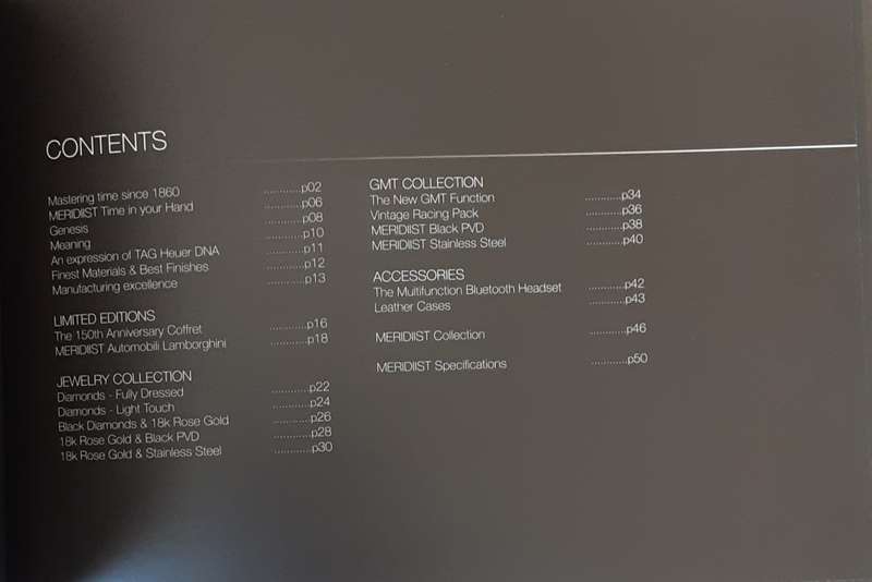 TAGHeuer MERDIIST 2010 - 2011 Collection Catalogue **Scarce**
