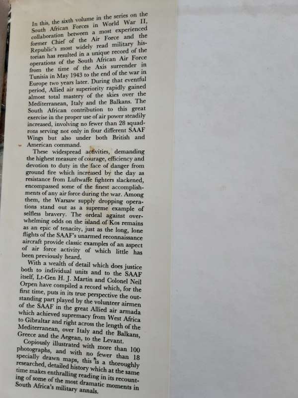 Eagles Victorious, Vol 6 South African Forces World War II by Martin and Orpen