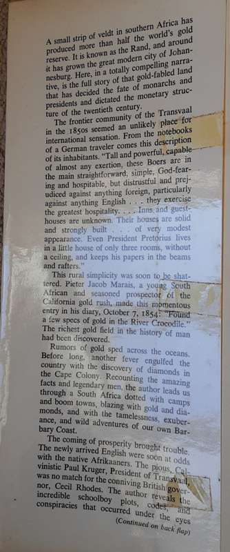 Gold! Gold! Gold! The Johannesburg Gold Rush by Eric Rosenthal