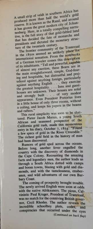 Gold! Gold! Gold! The Johannesburg Gold Rush by Eric Rosenthal