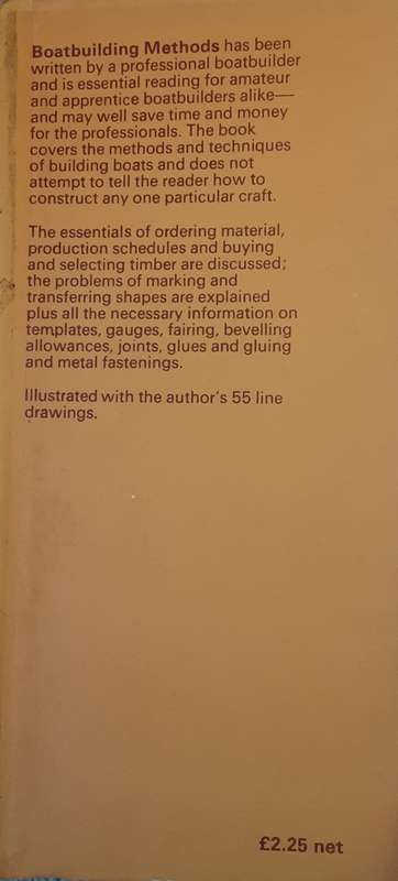 Boat building Methods  by Peter Cook