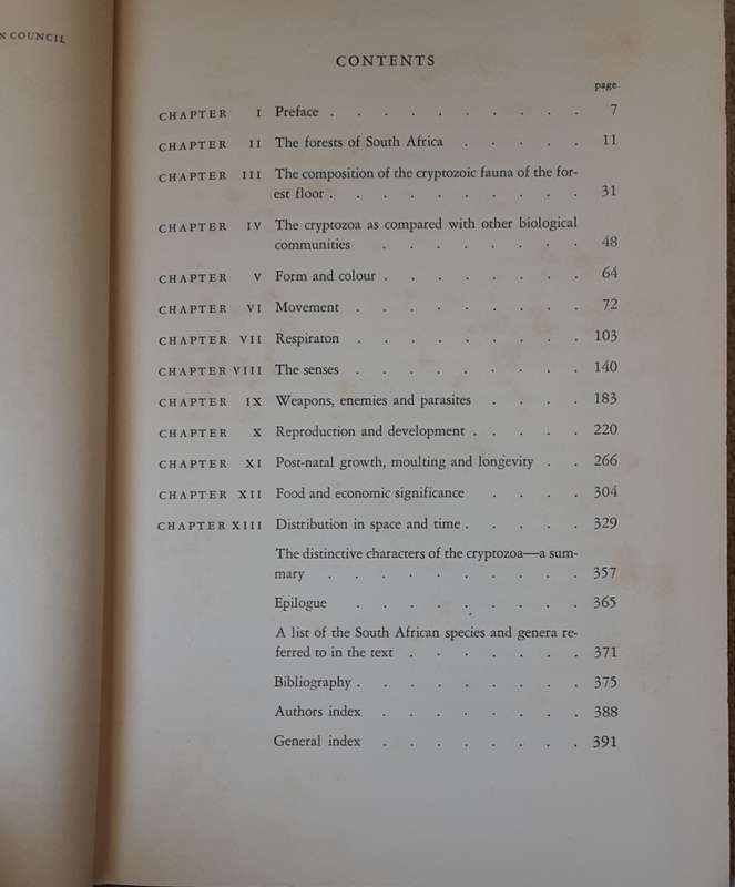 The Biology of the Cryptic Fauna of Forests by R F Lawrence