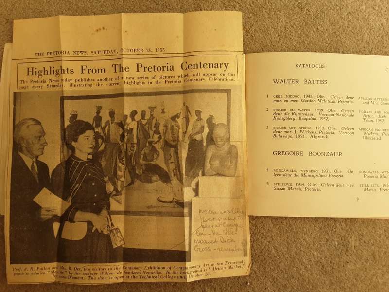 Historical Exhibition of South African Art , Centenary Pretoria 1955