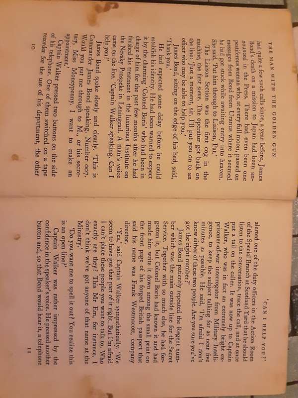 The Man With The Golden Gun by Ian Fleming ***First Edition Hardcover WITH GOLDEN GUN ON COVER**