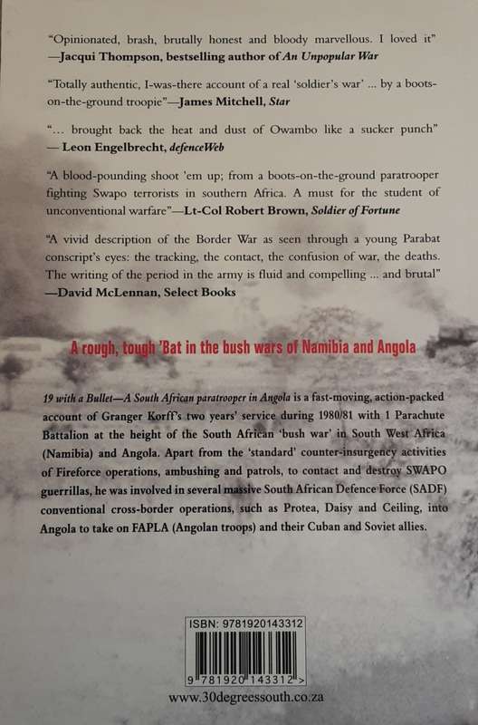 19 With A Bullet, A South African Paratrooper in Angola by Granger Korff