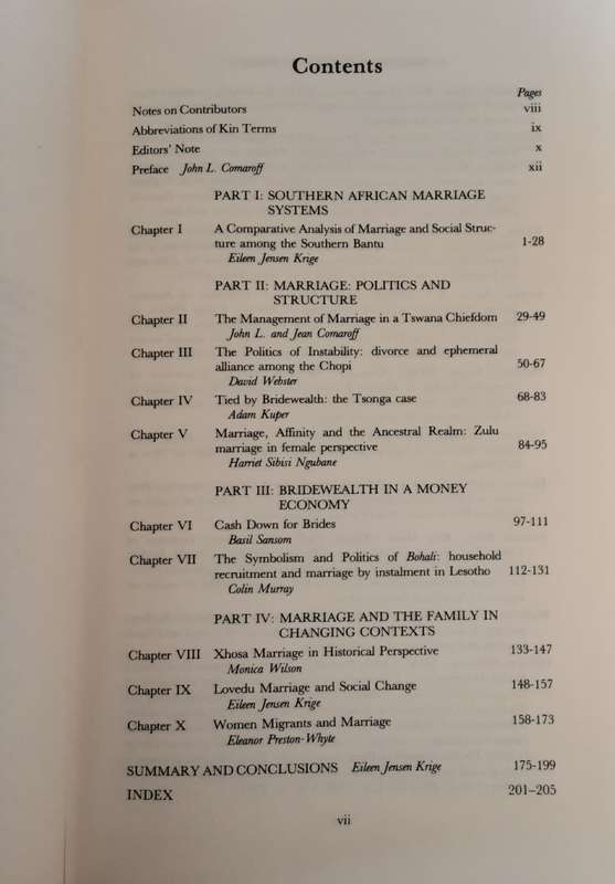 Essays on African Marriage in Southern Africa edited by Eileen Jensen Krige & John L Cormaroff