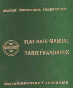 Flat Rate Manual for Mechanical Repairs to Cars & Trucks by Motor Industries Federation