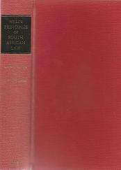 Wile's Principles of South African Law, seventh edition by J T R Gibson